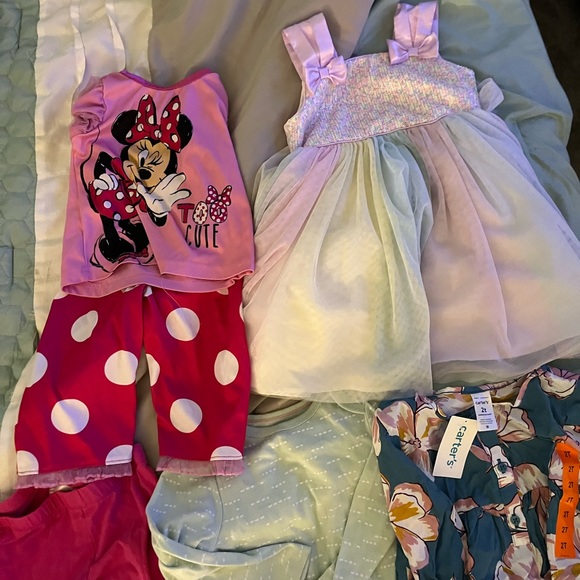HUGE 50 PIECE BUNDLE OF DISNEY CARTERS GYMBOREE PLUS MORE!! 24M-3t shoes size 7 - Picture 8 of 16